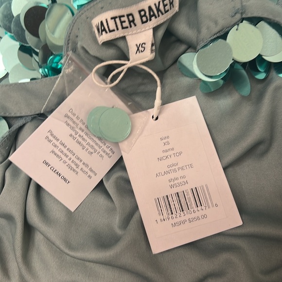 Walter Baker Nicky top in blue. comes in extra small and large. NWT - Picture 7 of 7